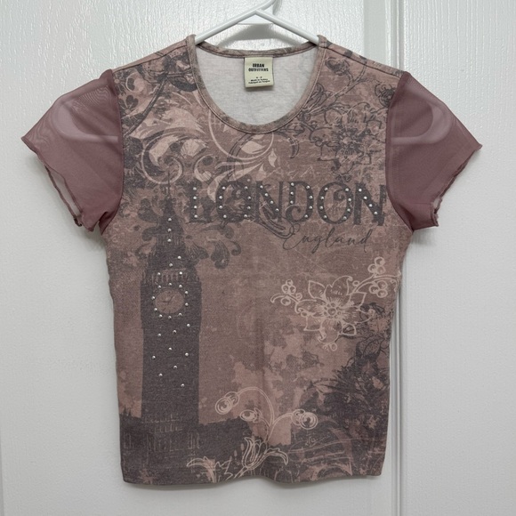 UO London Diamante Baby Tee - Picture 2 of 3